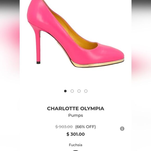CHARLOTTE OLYMPIA Fuchsia Pumps size 36.5 - Picture 9 of 16